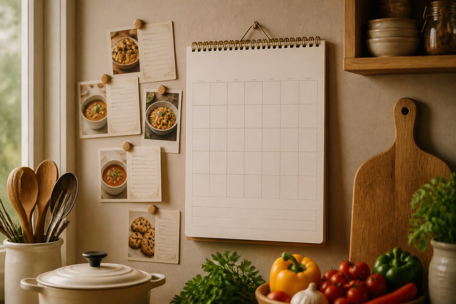 A Recipe Calendar Beats Sticky Notes for Weekly Dinners